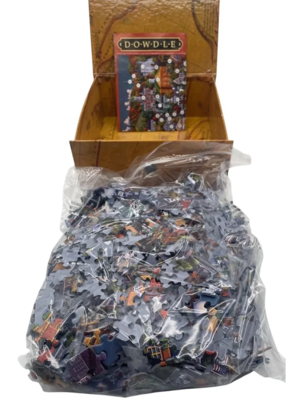 NEW Dowdle Folk Art Jigsaw Puzzles PLYMOUTH 1000 pcs 19 1/4
